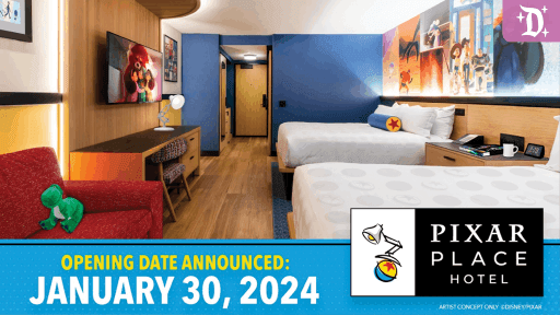 Pixar Place Hotel Disneyland: Apertura 2024